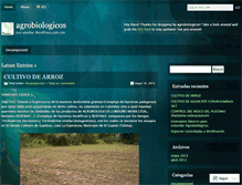 Tablet Screenshot of agrobiologicos.wordpress.com
