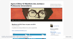 Desktop Screenshot of manifestodilma13.wordpress.com