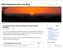 Tablet Screenshot of mycheapapartments.wordpress.com