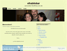 Tablet Screenshot of elhabitobar.wordpress.com