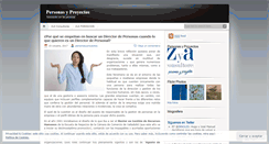 Desktop Screenshot of personasyproyectos.wordpress.com