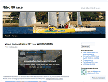 Tablet Screenshot of nitro80race.wordpress.com