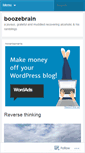 Mobile Screenshot of boozebrain.wordpress.com