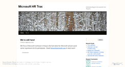 Desktop Screenshot of msfthrtraxblog.wordpress.com