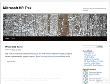 Tablet Screenshot of msfthrtraxblog.wordpress.com