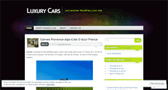 Desktop Screenshot of luxurycars2012.wordpress.com