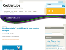 Tablet Screenshot of coddertube.wordpress.com