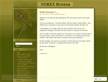 Tablet Screenshot of nzrex.wordpress.com
