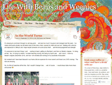 Tablet Screenshot of lifewithbeansandweenies.wordpress.com