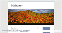 Desktop Screenshot of leskiwisauquebec.wordpress.com