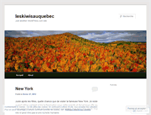 Tablet Screenshot of leskiwisauquebec.wordpress.com