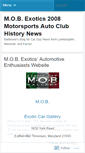 Mobile Screenshot of mobexotics.wordpress.com