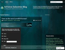 Tablet Screenshot of invisionindustries.wordpress.com