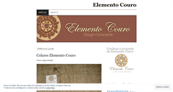 Desktop Screenshot of elementocouro.wordpress.com