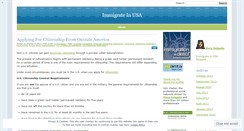 Desktop Screenshot of immigrateinusa.wordpress.com