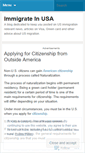 Mobile Screenshot of immigrateinusa.wordpress.com