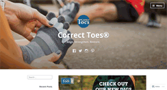 Desktop Screenshot of correcttoes.wordpress.com