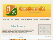 Tablet Screenshot of onlinerecipes101.wordpress.com