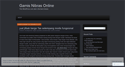 Desktop Screenshot of gamisnibrasonline.wordpress.com