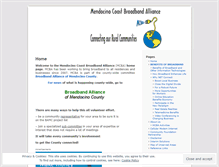 Tablet Screenshot of mendocinobroadband.wordpress.com