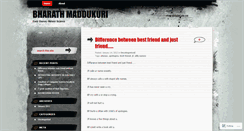 Desktop Screenshot of bharathmaddukuri.wordpress.com