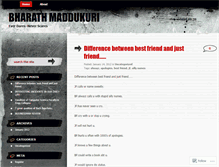 Tablet Screenshot of bharathmaddukuri.wordpress.com