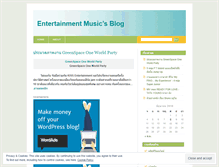 Tablet Screenshot of entertainmusic.wordpress.com