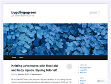 Tablet Screenshot of bygollygogreen.wordpress.com