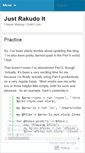 Mobile Screenshot of justrakudoit.wordpress.com