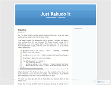 Tablet Screenshot of justrakudoit.wordpress.com