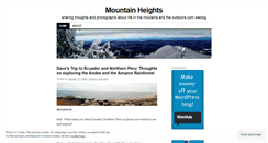 Desktop Screenshot of mountainheights.wordpress.com