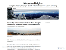 Tablet Screenshot of mountainheights.wordpress.com