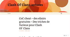 Desktop Screenshot of clashofclansatuces.wordpress.com