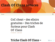 Tablet Screenshot of clashofclansatuces.wordpress.com