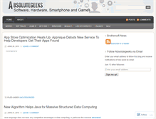 Tablet Screenshot of absolutegeeks.wordpress.com