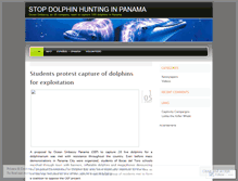 Tablet Screenshot of dolphinspanama.wordpress.com