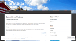 Desktop Screenshot of lifelittlesuprises.wordpress.com