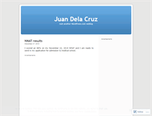 Tablet Screenshot of juandelacruz.wordpress.com