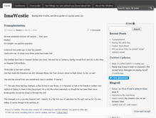 Tablet Screenshot of imawestie.wordpress.com