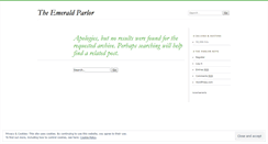 Desktop Screenshot of emeraldparlor.wordpress.com