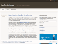 Tablet Screenshot of likefliestohoneydotcom.wordpress.com