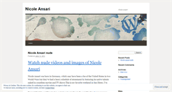 Desktop Screenshot of nicoleansari.wordpress.com