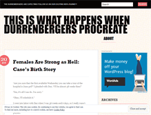 Tablet Screenshot of durrenbaby.wordpress.com