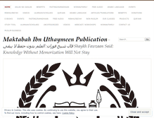 Tablet Screenshot of maktabahuthaymeen.wordpress.com