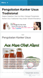 Mobile Screenshot of pengobatankukankerusustradisional.wordpress.com