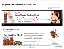 Tablet Screenshot of pengobatankukankerusustradisional.wordpress.com