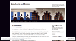 Desktop Screenshot of longhornsandcamels.wordpress.com