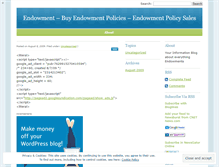 Tablet Screenshot of endowment1.wordpress.com