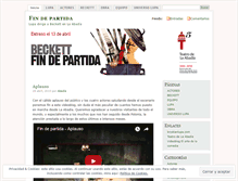 Tablet Screenshot of findepartida.wordpress.com