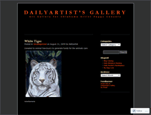 Tablet Screenshot of dailyartist.wordpress.com